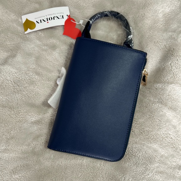 NWT Enjoinin Mini Top Handle Crossbody Bag Novelty Face Design - Picture 3 of 3